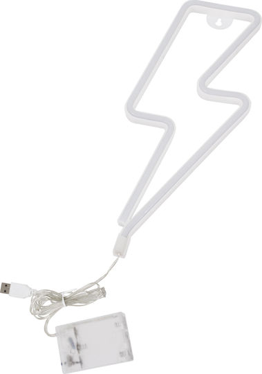 GloboStar Neon Διακοσμητικό Φωτιστικό Light Strike LED Θερμό Λευκό 2700K Φιγούρα
