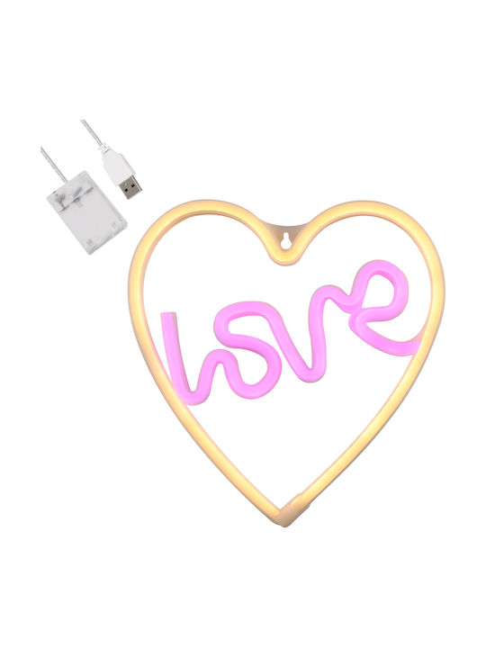 GloboStar Dekorative Lampe Liebe Rosa
