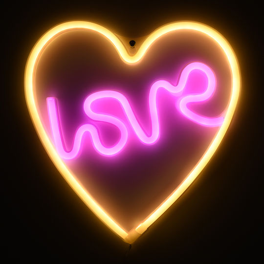 GloboStar Decorative Lamp Love Pink