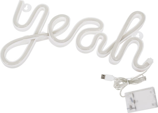 GloboStar Neon Διακοσμητικό Φωτιστικό Yeah LED