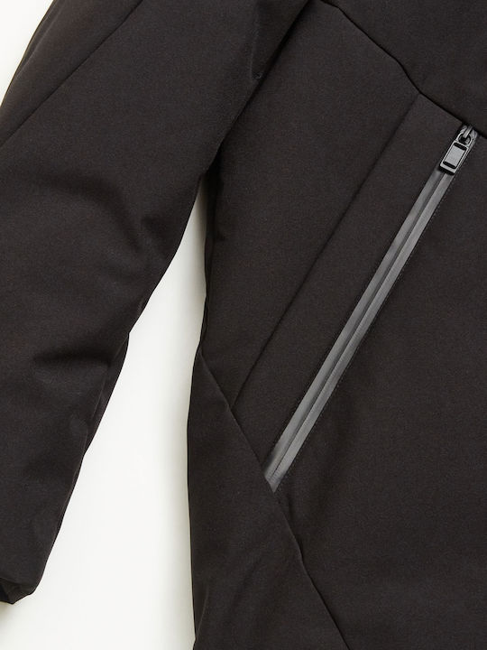 Χειμωνιάτικο Μπουφάν Παρκά Black / Grey