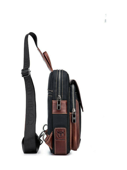 XB Leather Men's Brown Sling Bag
