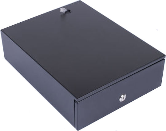 Datecs Cash Drawer Black with 5 Coin Slots and 4 Slots for Bills 24x33x10.4cm