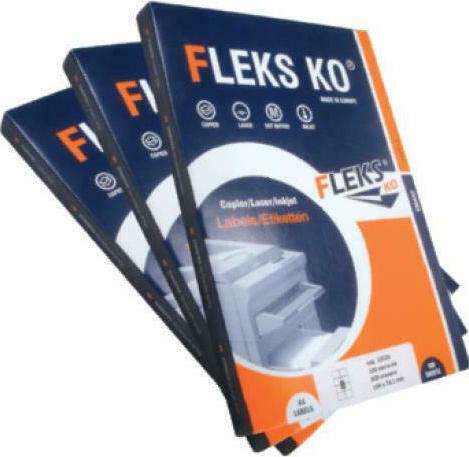 Fleks 2400 Selbstklebende A4-Etiketten 70x37mm