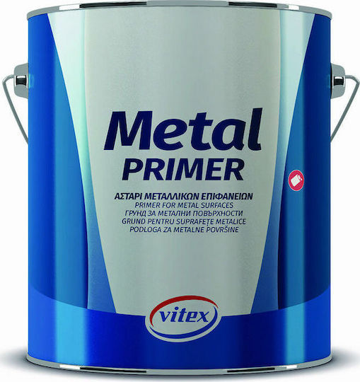 Vitex Metal Primer Αστάρι Μετάλλων Διαλύτου Γκρι Suitable for Metal 2.5lt