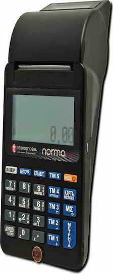 Norma Eco Wifi Φορητή Ταμειακή Μηχανή με Μπαταρία σε Μαύρο Χρώμα