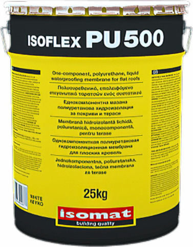 Isomat Isoflex PU 500 Ελαστομερές Επαλειφόμενο Στεγανωτικό Πολυουρεθάνης 1kg Λευκό