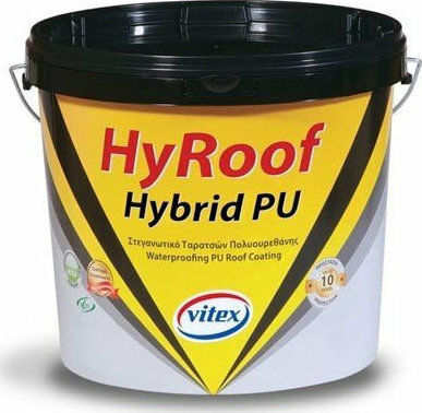 Vitex Hyroof Hybrid Pu Еластомерен Акрил Нанасяемо Уплътнително Полиуретан 10лт Бял