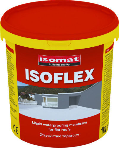 Isomat Isoflex Еластомерен Акрил Нанасяемо Уплътнително 1кг Тухлено