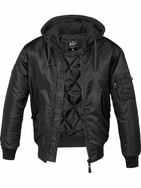 Winter Jacke Bomber Schwarz
