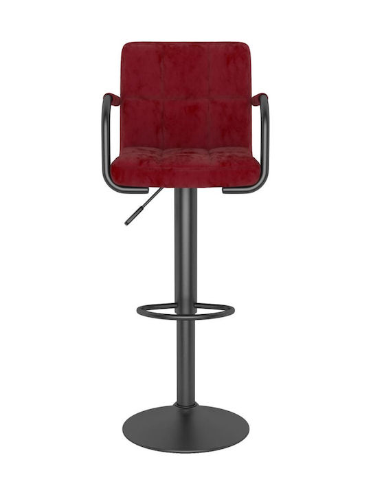 Stool Bar with Back & Adjustable Height Bordeaux 2pcs 48x47x90-111cm