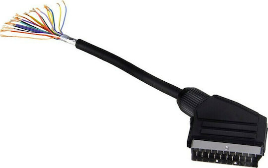 HAMA Καλώδιο Scart мъжки - Scart мъжки 1.5м Черен 00205081