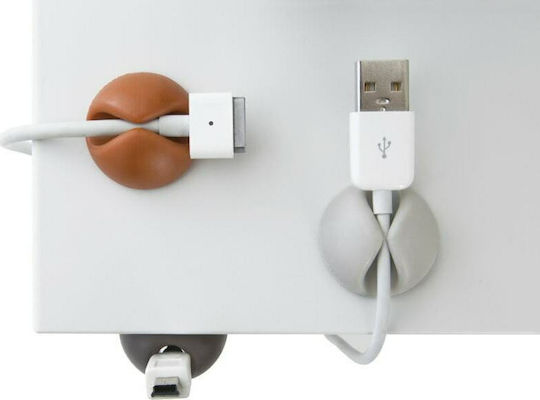 Bluelounge CableDrop Clips Οργάνωσης Καλωδίων 6τμχ Λευκό