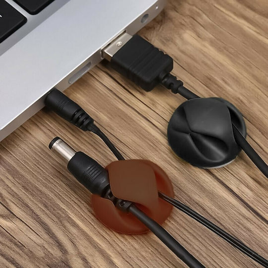 CC-929 Clips Οργάνωσης Καλωδίων 6τμχ Πολύχρωμο