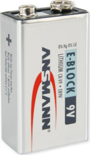 Ansmann Extreme Μπαταρία Λιθίου 9V Για Ανιχνευτές Καπνού & Συστήματα Ασφαλείας 1τμχ