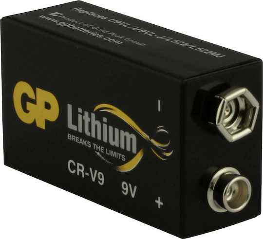 GP Batteries Μπαταρία Λιθίου 9V Για Ανιχνευτές Καπνού & Συστήματα Ασφαλείας 1τμχ