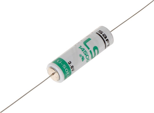 Saft LS 14500 με Αξονικό Καλώδιο Μπαταρία Λιθίου AA 3.6V Μιας Χρήσης (High Performance) 1τμχ