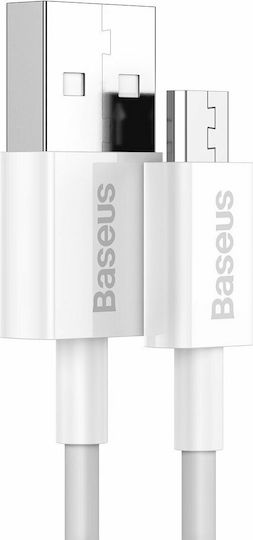 Baseus Superior Series 1m Regular USB 2.0 to micro USB Cable White (CAMYS-02)