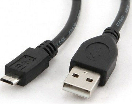 LogiLink Regular USB 2.0 to micro USB Cable Μαύρο 1m