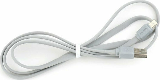 Remax Flat USB 3.0 to micro USB Cable Γκρι 1m (Fast Safe)