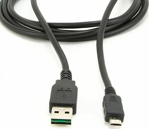 Cablexpert Regular USB 2.0 to micro USB Cable Μαύρο 1m (CC-MUSB2D-1M)