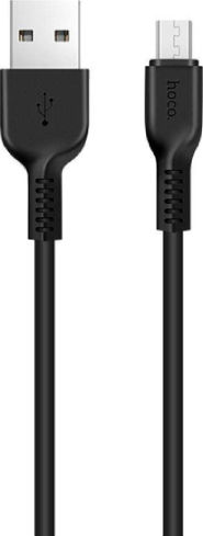 WK Flach USB 2.0 auf Micro-USB-Kabel Schwarz 1m (250248) 1Stück