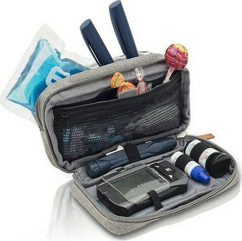 Elite Bags Ισοθερμικό Ιατρικό Τσαντάκι για Κιτ Διαβητικών Dia’s σε Γκρι Χρώμα