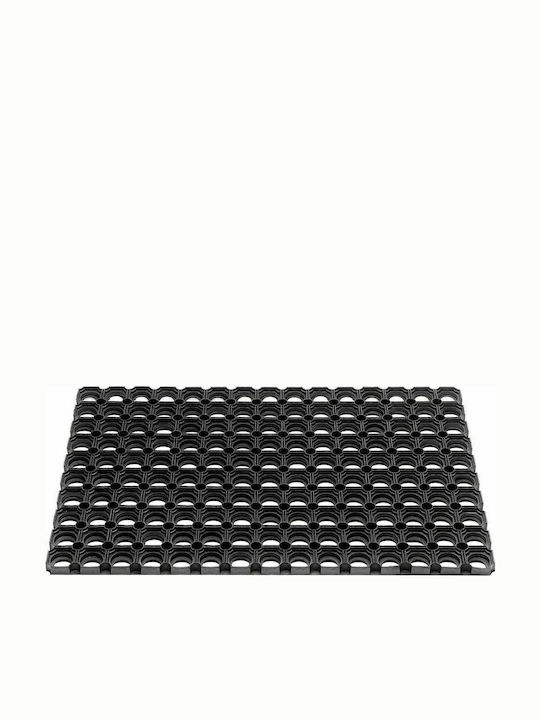 Sdim Αντιολισθητικό Πατάκι Εισόδου από Καουτσούκ Domino Black 80x120εκ. Πάχους 22mm