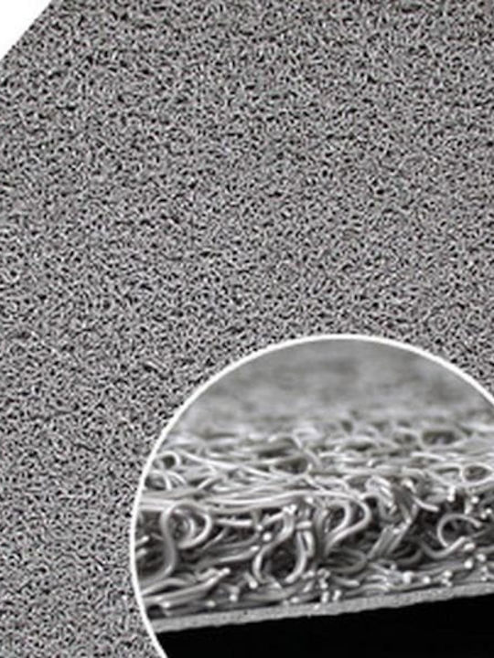 Eurofil Fußmatte Teppich mit rutschfester Unterlage Luxor Black 40x60cm Dicke 12mm