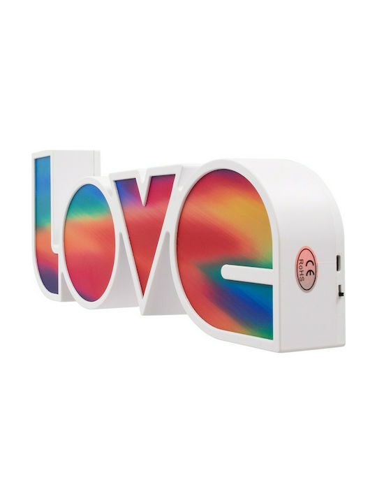 GloboStar Dekorative Lampe Liebe Mehrfarbig