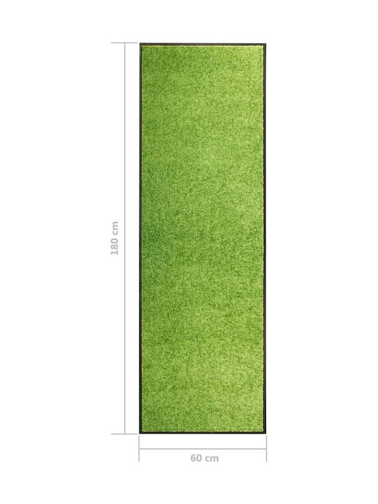 vidaXL Entrance Mat Carpet with Anti-slip Backing Green 60x180cm
