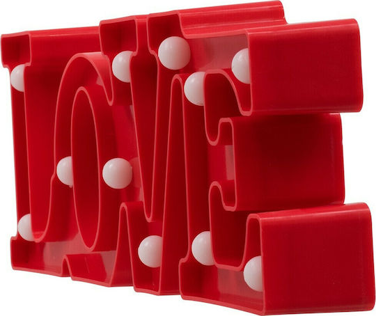 GloboStar Decorative Lamp Love Red