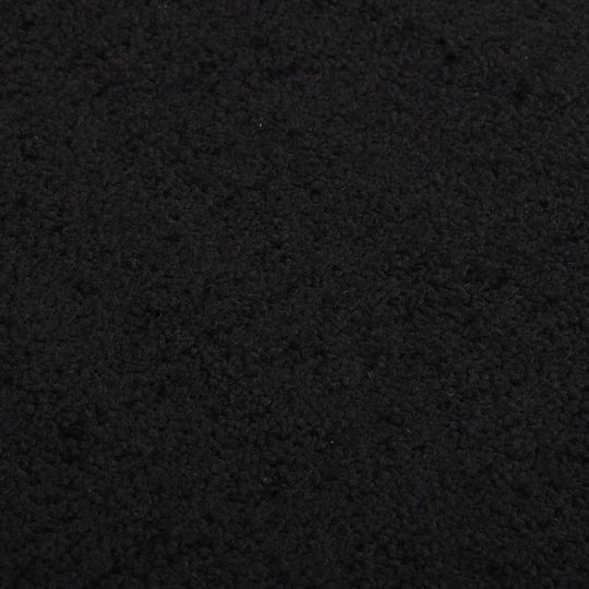 vidaXL Entrance Mat Carpet with Anti-slip Backing Black 60x80cm