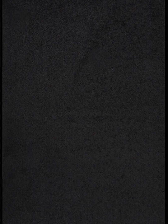 vidaXL Fußmatte Teppich mit rutschfester Unterlage Black 80x120cm