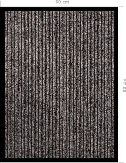 vidaXL Covor de Intrare Antiderapant Bej 60x80buc
