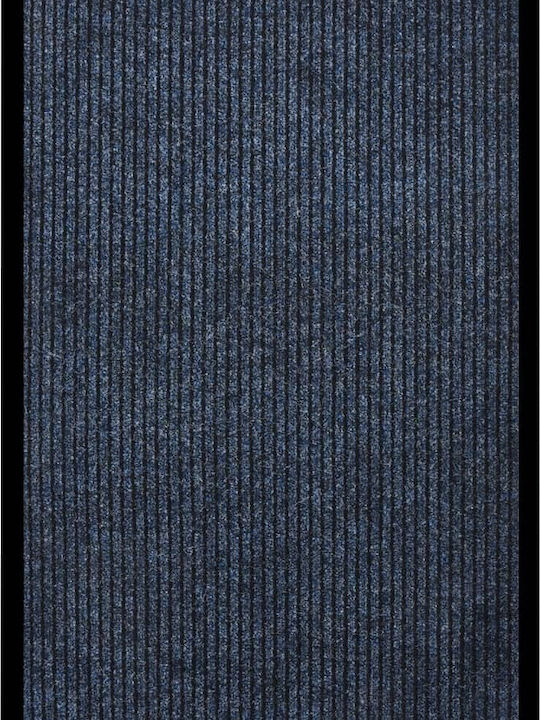 vidaXL Felt with Non-Slip Underside Doormat Μπλε 80x120εκ.