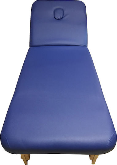 Medicin Bett Massage und Physiotherapie Blau aus Holz 190x72cm.