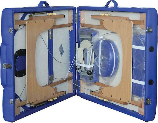 Alfa Care Physiotherapy Bed Portable/Foldable Blue Wooden 197x71cm
