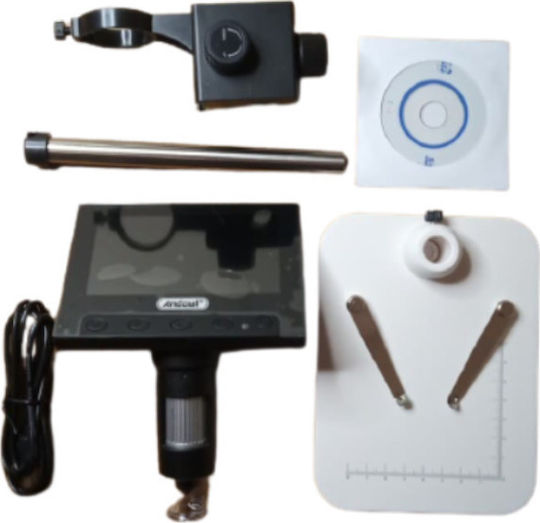 Andowl Digital Educational with Monitor Microscope USB 1000x