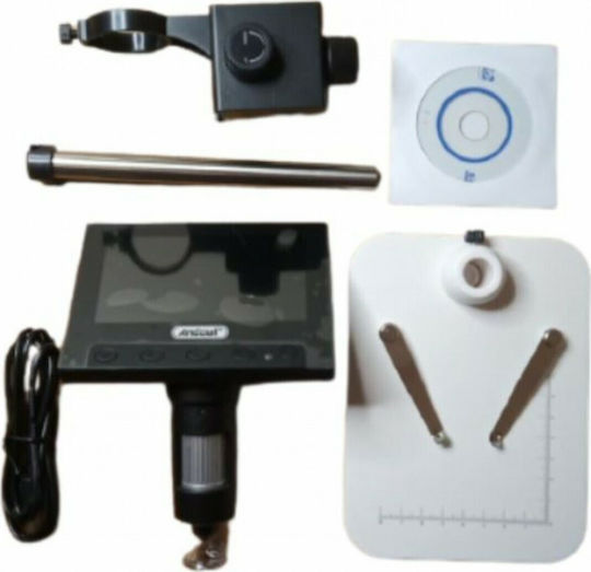 Andowl Digital Educational with Monitor Microscope USB 1000x