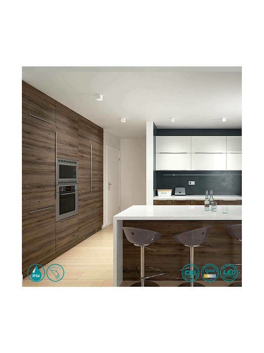 Gea Luce Faye Round Metallic Recessed Spot with Integrated LED and Warm White Light Black 7x7cm. 1pcs