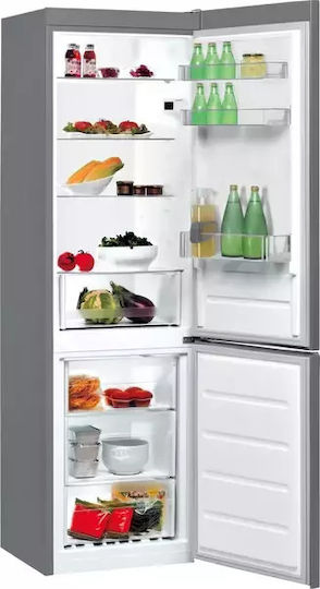 Indesit Kühl-Gefrierkombination 328Es NoFrost H188.9xB59.5xT65.5cm. Inox LI8 SN2E X