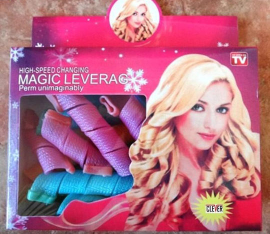 Magic Leverage Hair Rollers for Wavy Curls 16mm in Multicolour Colour 16 Pieces