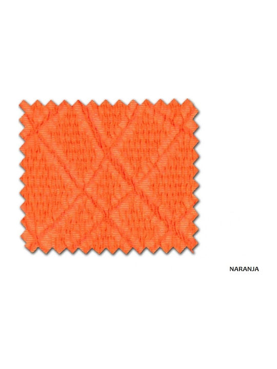 Mc Decor Waves Elastic Cover for Two Seater Sofa Naranja 130εκ. 1pcs MCL.EL.WAVES.DI-PORTOKALI