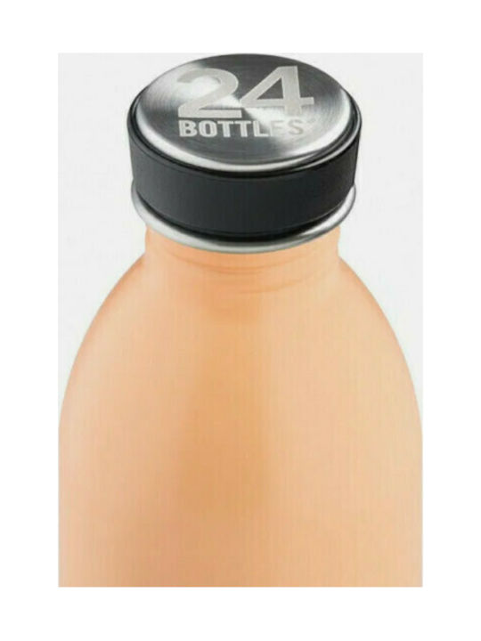 24Bottles Urban Wasserflasche Rostfreier Stahl 500ml Orange Pfirsich