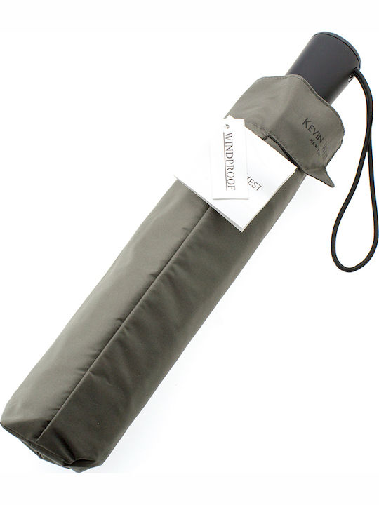 Kevin West Automatic Umbrella Compact Gray