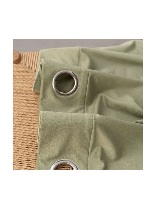Palamaiki Curtain with Grommet Caldo Olive 140x260cm