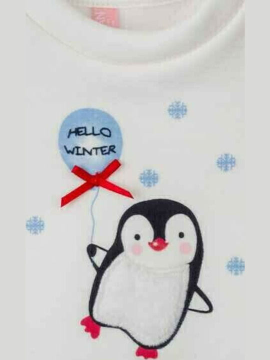 Kids Clothing Set with Leggings Winter 2 Pieces Ecru