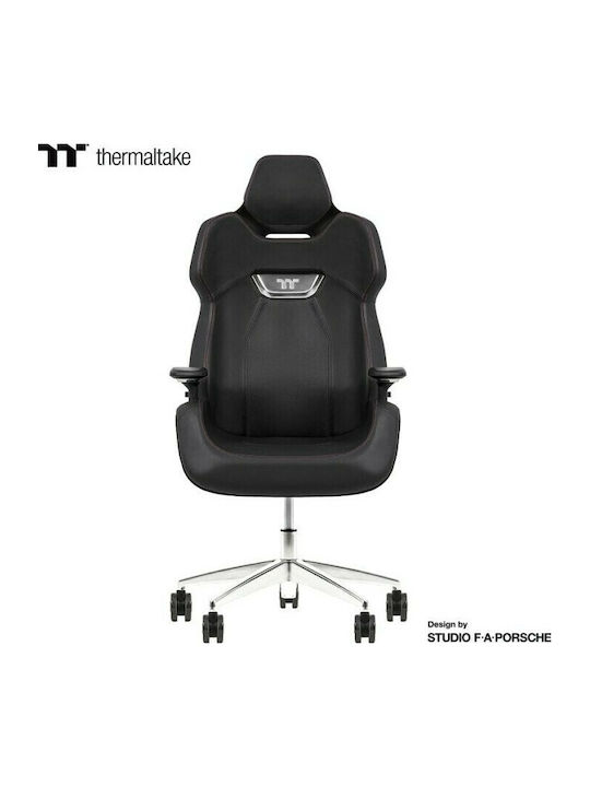 Thermaltake Argent E700 Δερμάτινη Καρέκλα Gaming με Ρυθμιζόμενα Μπράτσα Μαύρη
