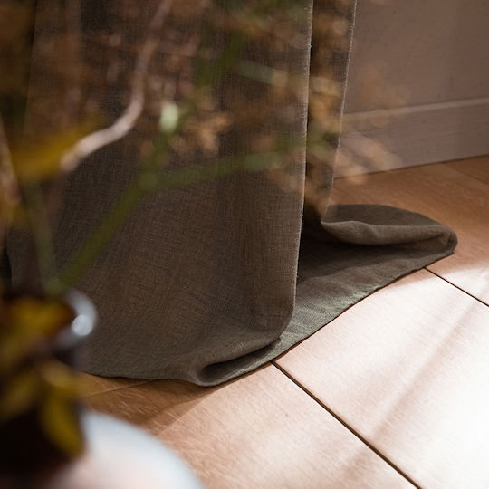 Gofis Home Vorhang mit Grommets Combe 07 Khaki 502 140x280cm